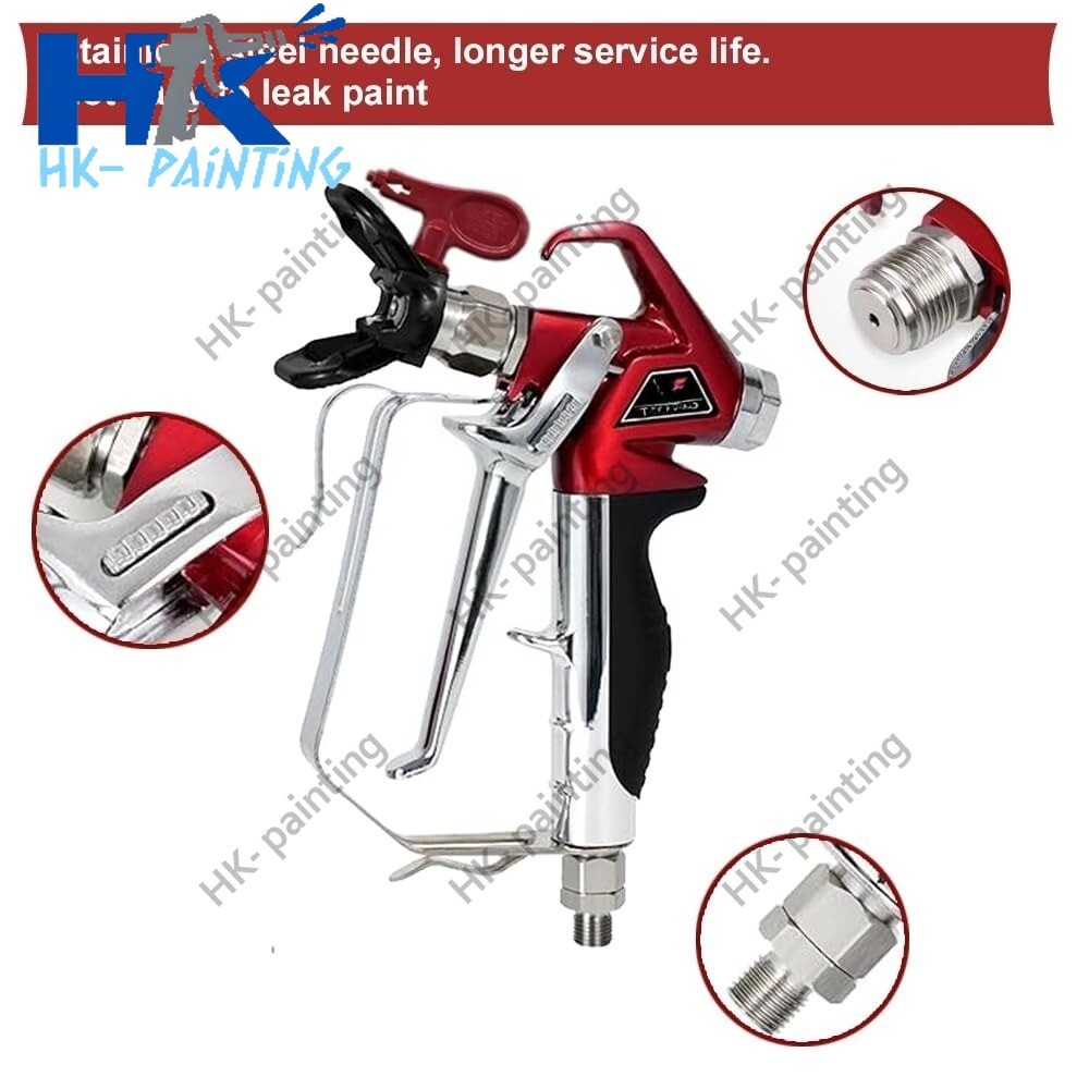 Airless Auto Spray Gun 538020 RX-Pro Red Series w/ 517 Tip &Guard Titan 0538-020
