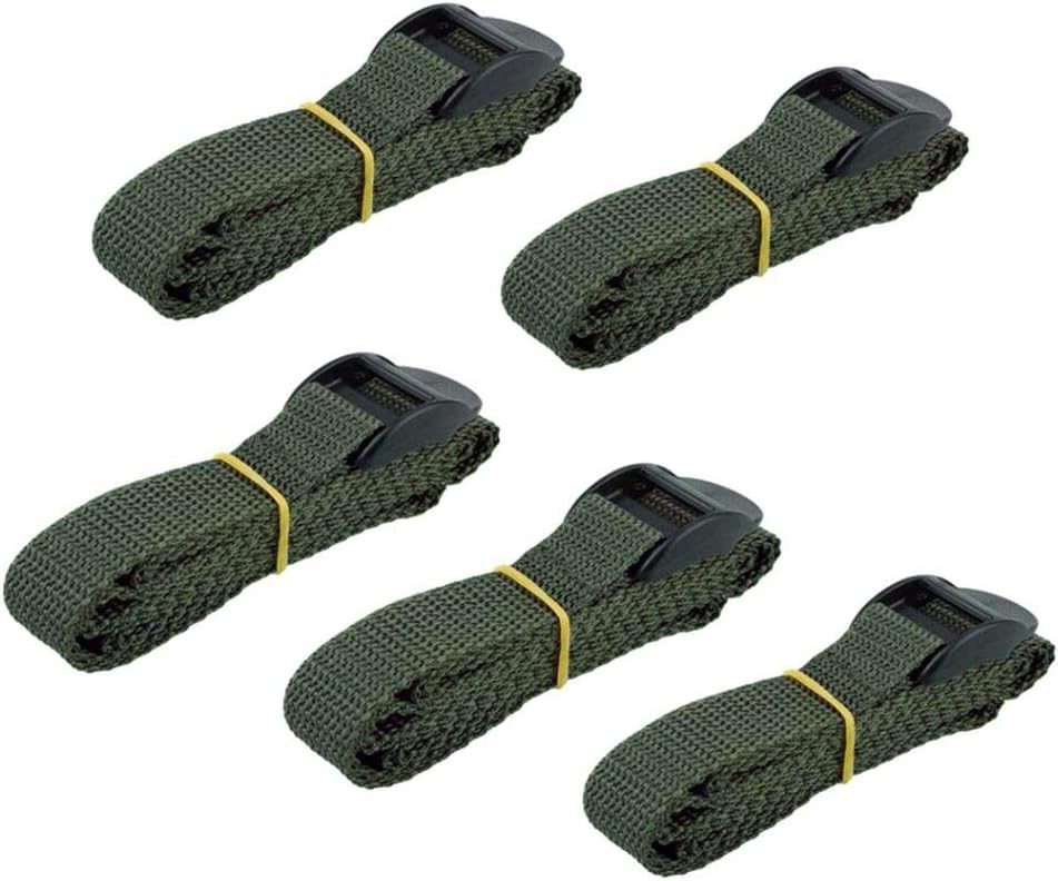 5pcs Trail & Game Camera Straps Belts Hunting Tree Mounting Dark green