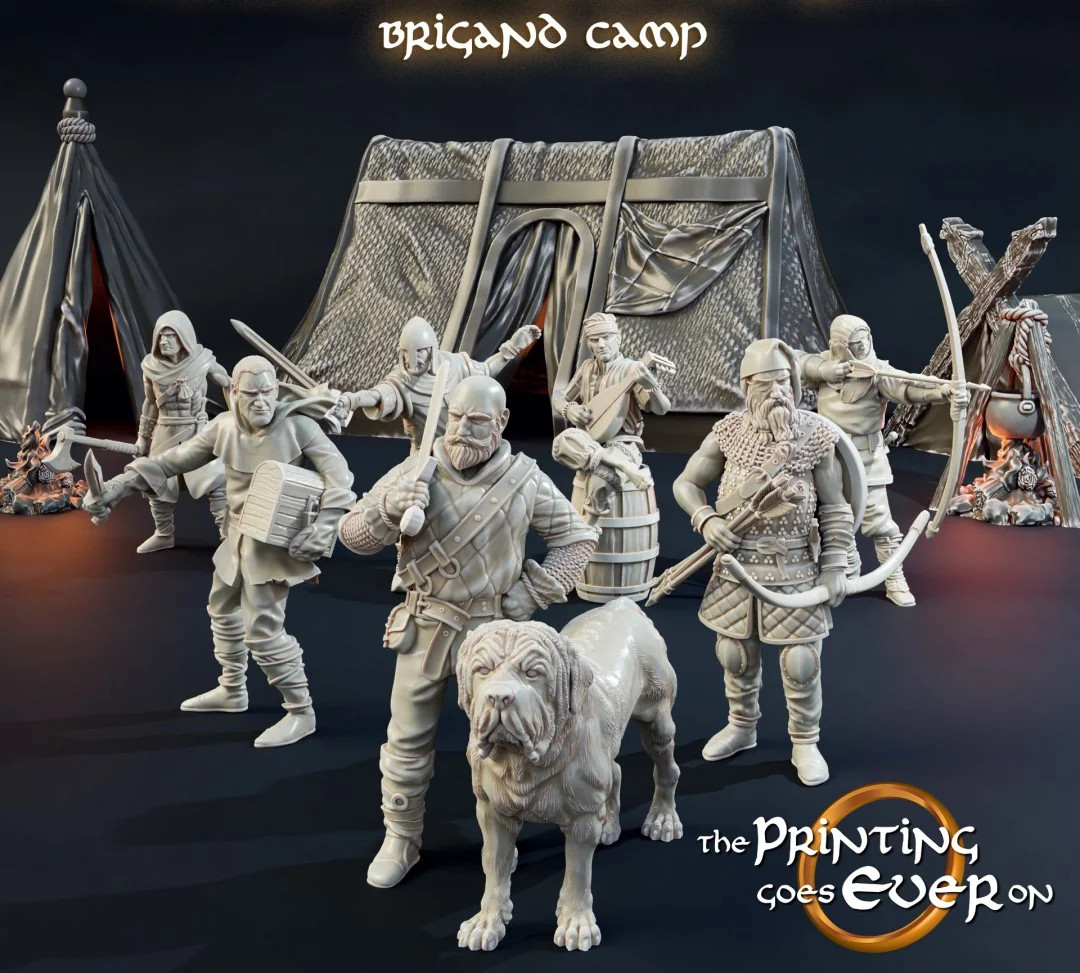 Brigand Camp - Resin Tabletop Miniature