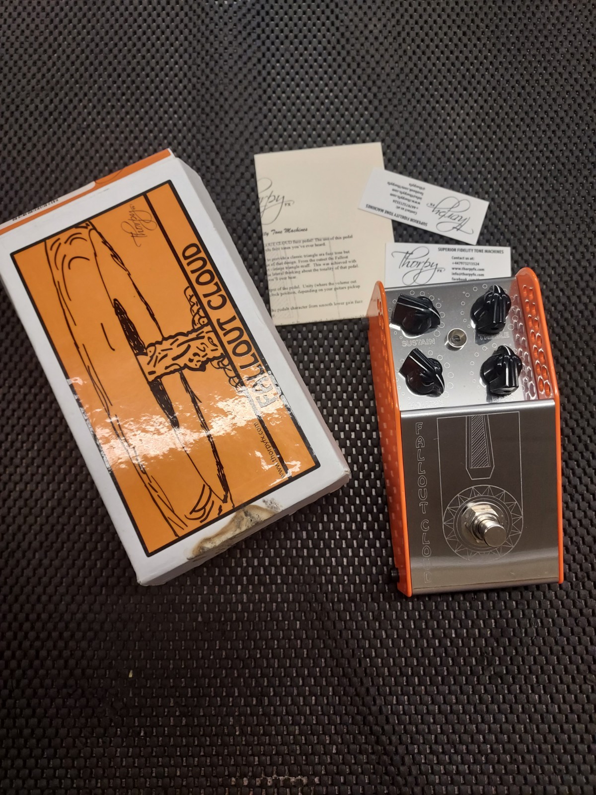 Thorpy Fallout Cloud Fuzz Pedal Stompbox Effect Thorpyfx Handmade In The UK