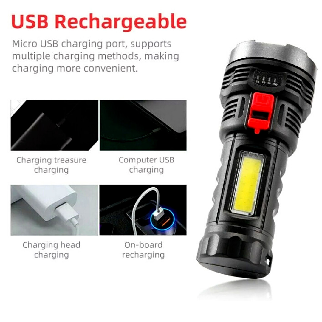 Super Bright 999000000 LM LED Torch Tactical Flashlight Lantern Rechargeable US