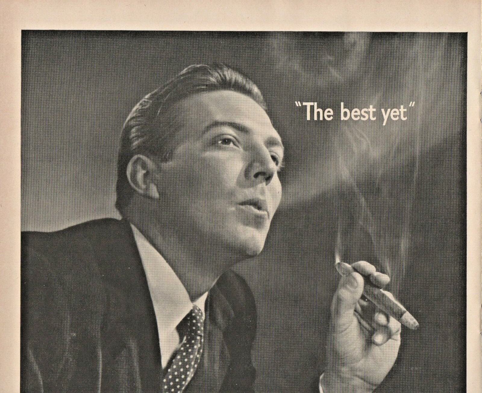 1947 White Owl Brand Cigar Vintage Print Ad Blended With Havana The Best Yet