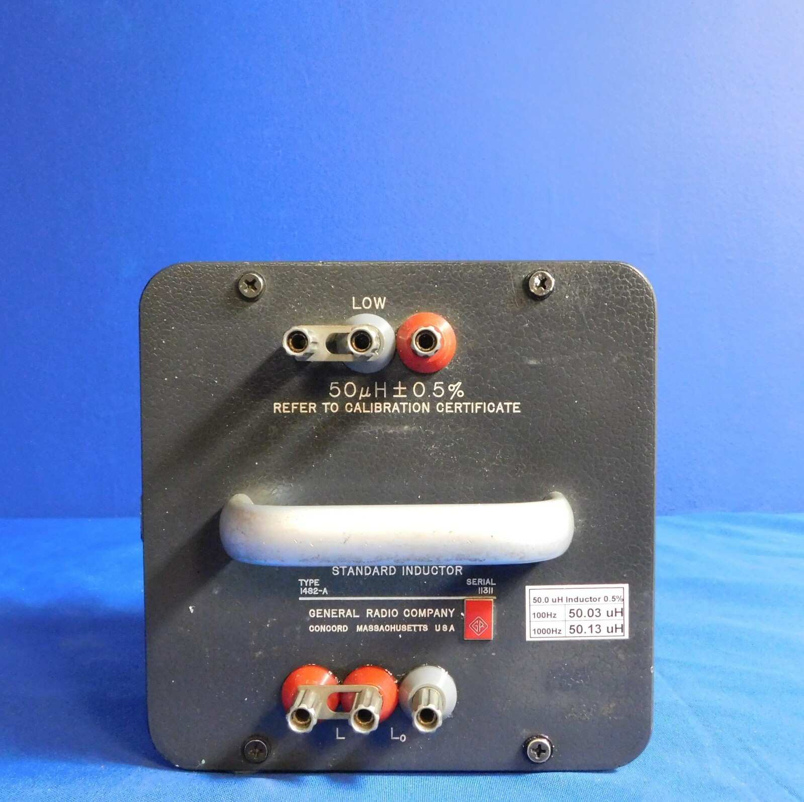 General Radio 1482-A 50 uH Standard Inductor Untested