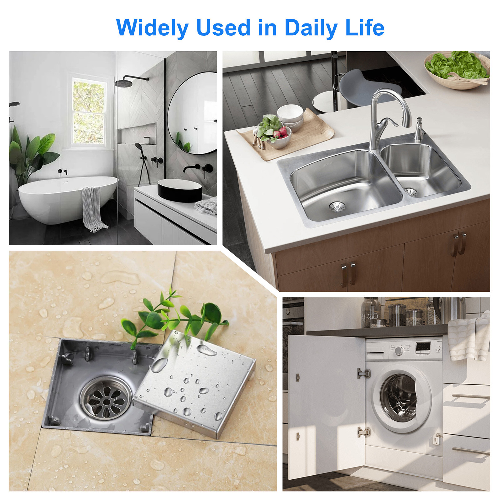 3 PCS Drain Pipe Cleaning Brush Set – Flexible Sink Bathtub Clog Remover Tools
