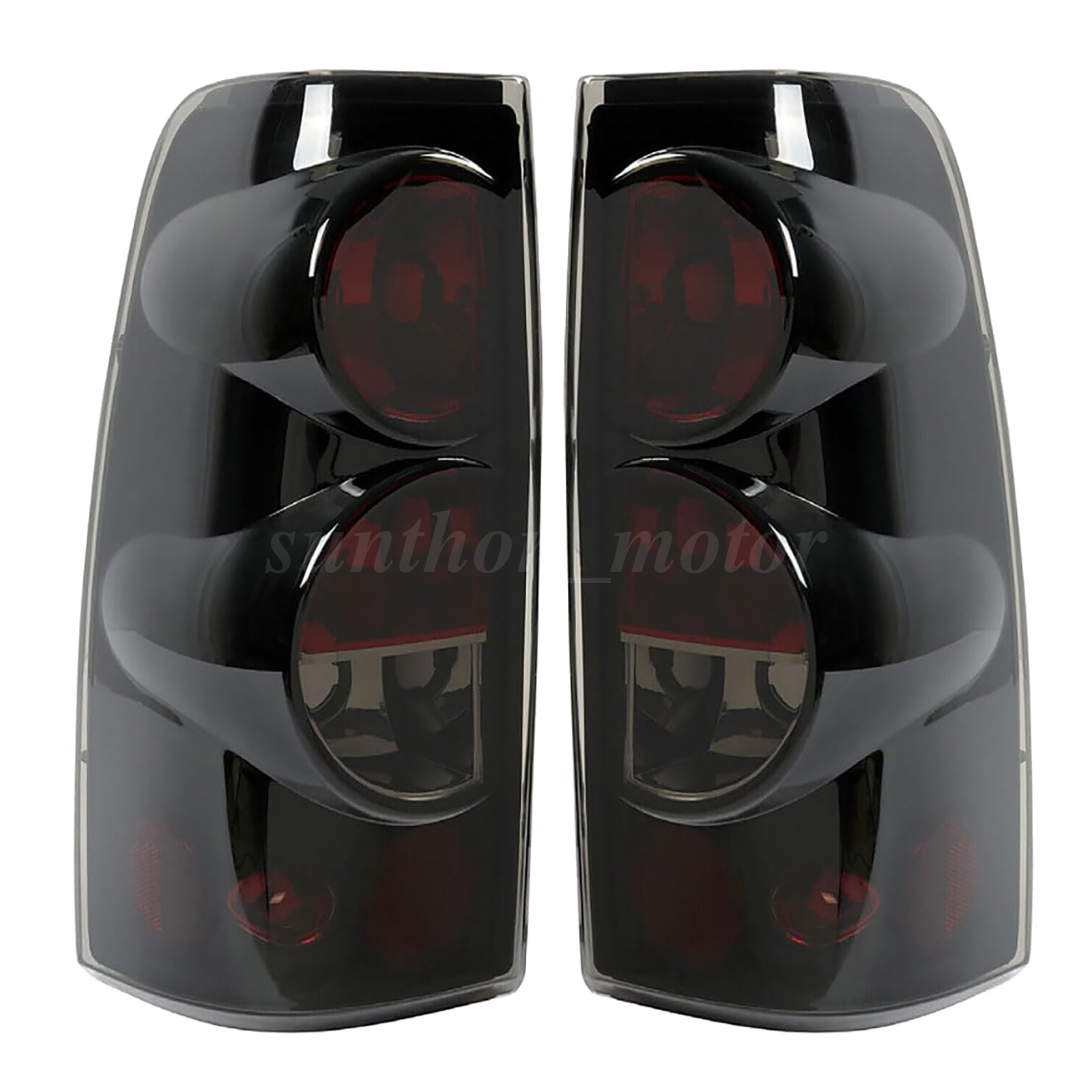 Pair Smoke Tail Lights Brake Lamps For 1999-2006 Chevy Silverado 1500 2500 3500