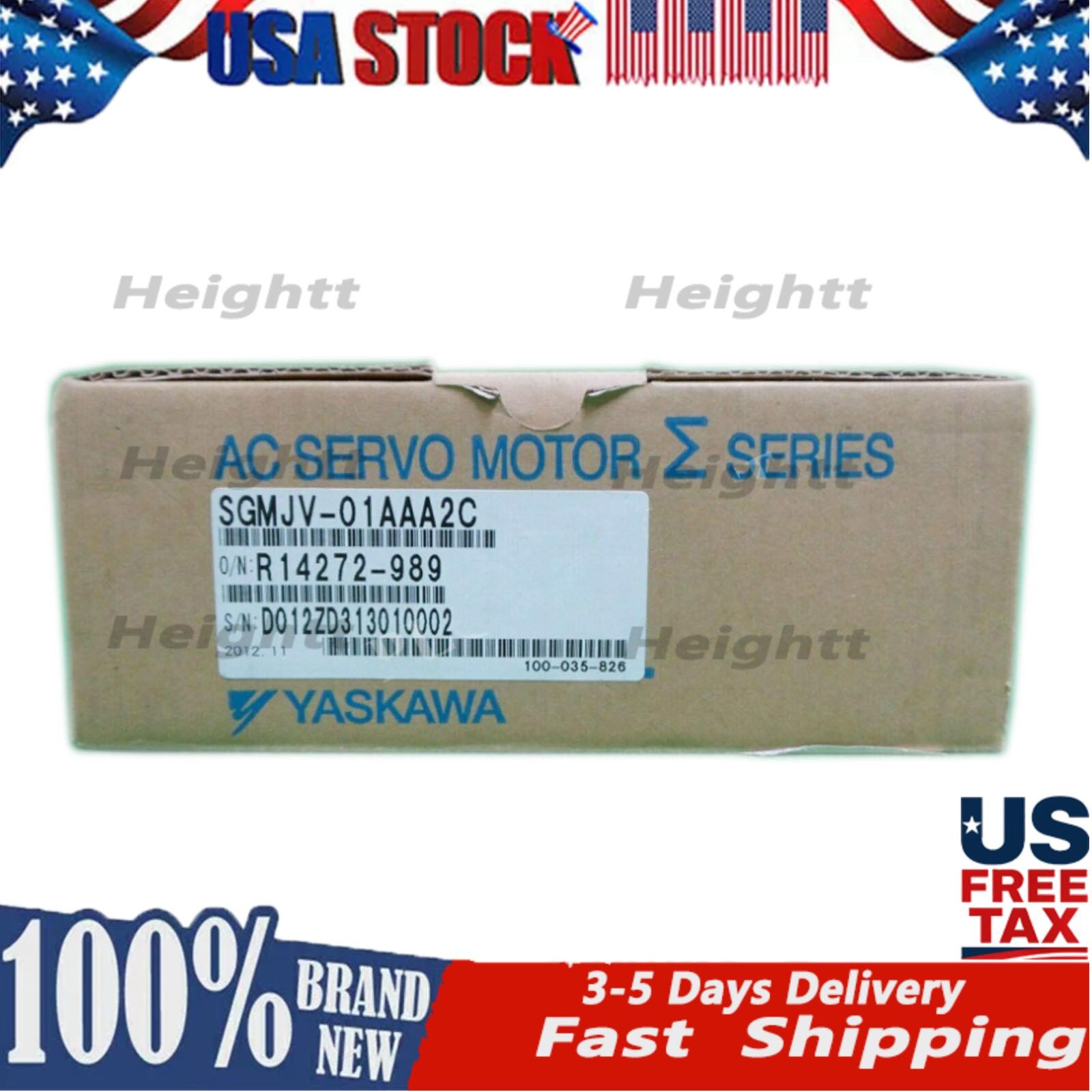 1PC YASKAWA AC SERVO MOTOR SGMJV-01AAA2C NEW