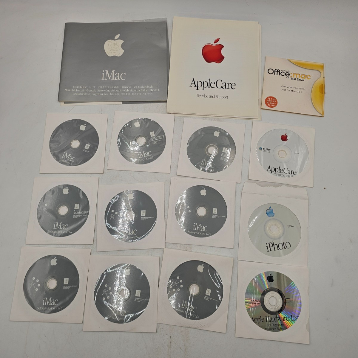 iMac Software Restore CD Disc Version 10.1.2 9.2.2 (6 Discs) Apple care iPhoto