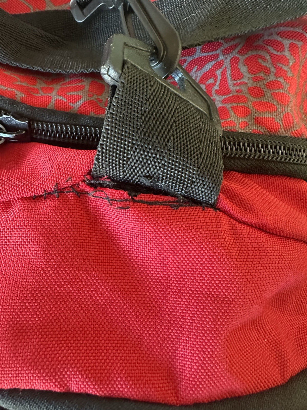 Nike Air Jordan Duffle Bag Jumpman Cement Elephant Print Red