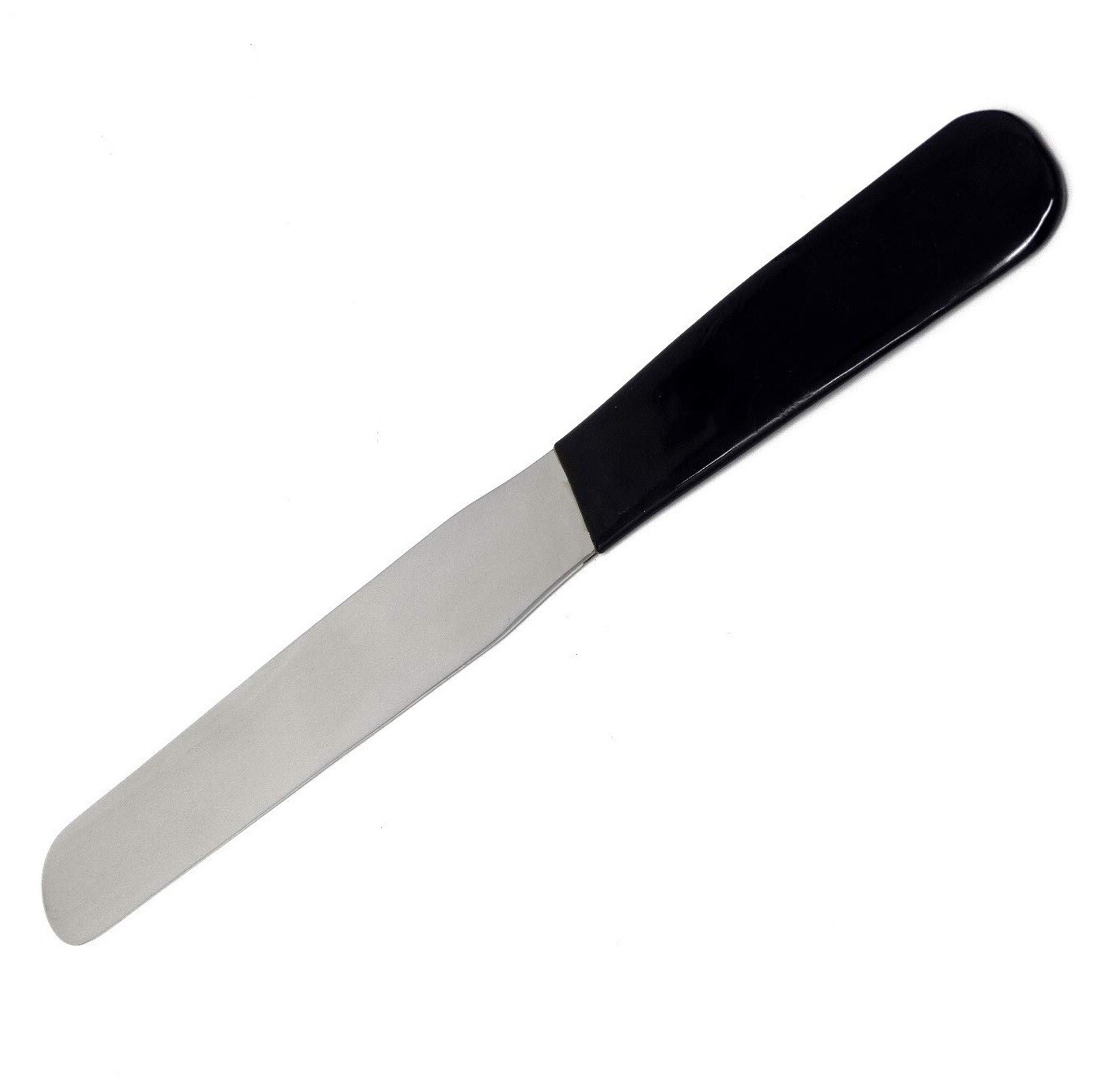 10.4" Stainless Steel Lab Spatula with Polyvinylchloride (PVC) Comfort Handle