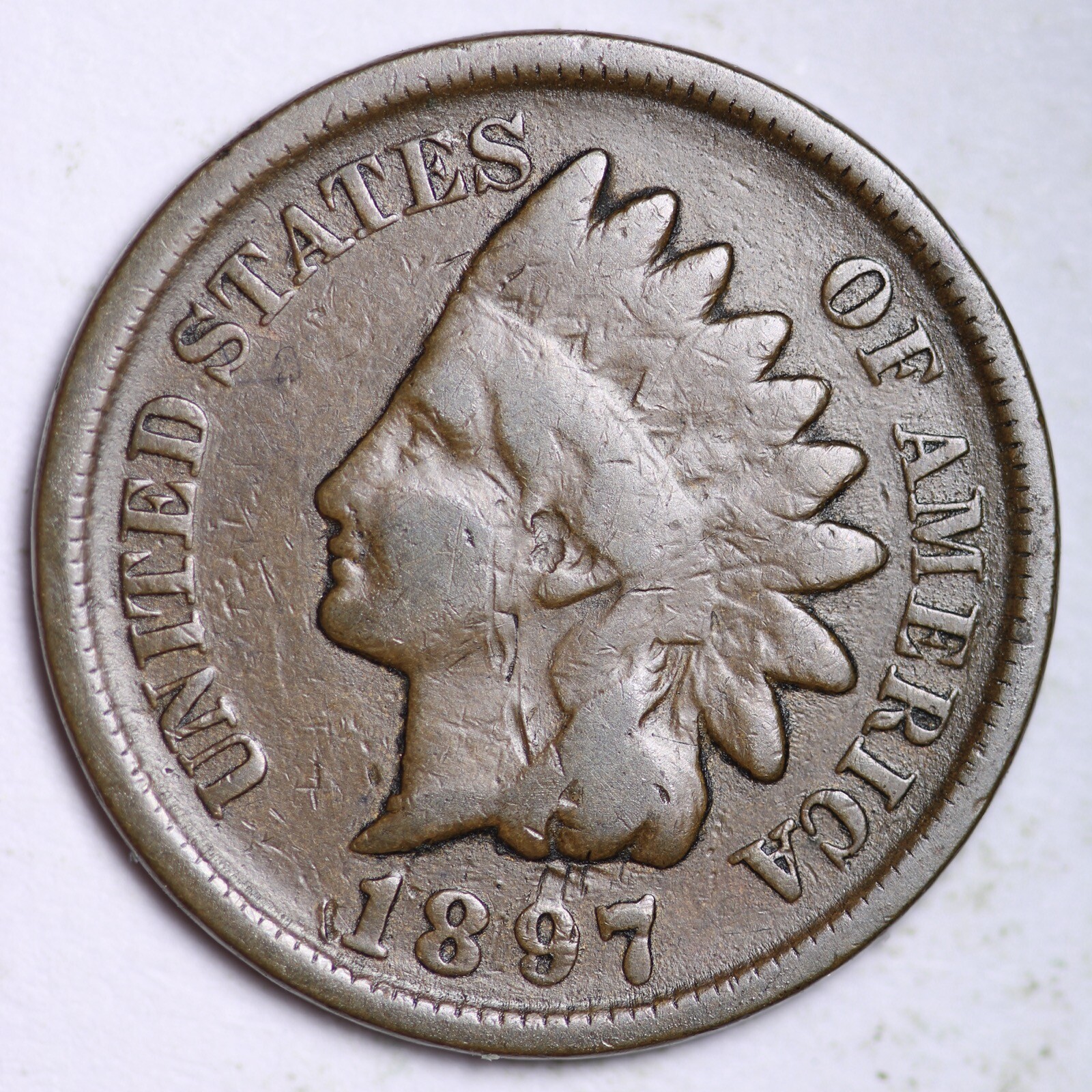 1897 INDIAN HEAD CENT G/VG FREE SHIPPING LOWEST PRICES ON THE BAY