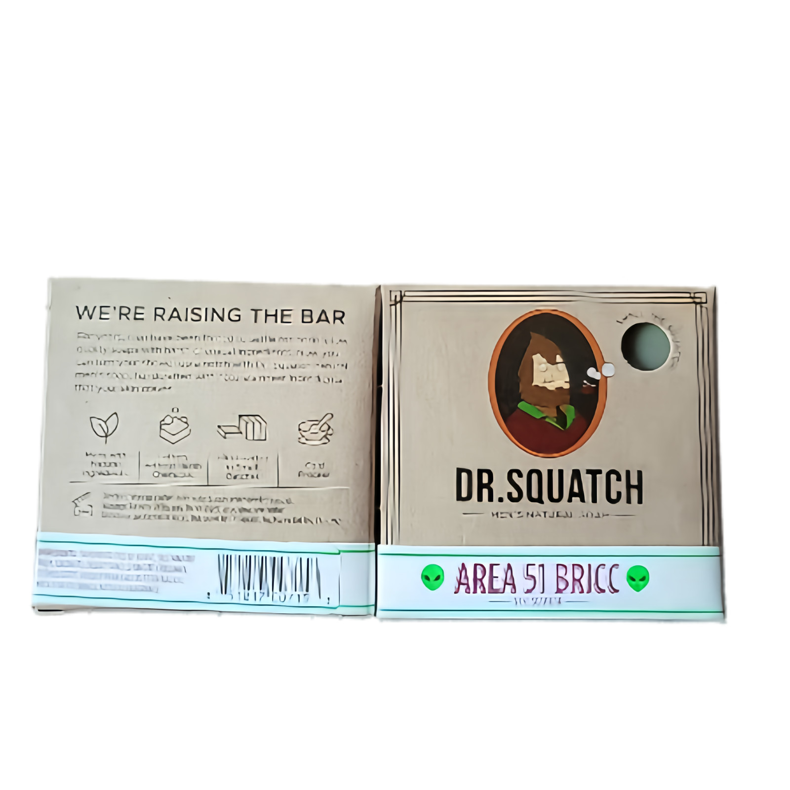 Dr. Squatch Area 51 Bricc Soap Bars 2 Pack Limited Edition Natural Men’s Soap