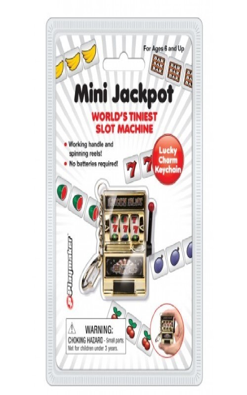 World's Tiniest Slot Machine Keychain Working Handle and Slots SPIN