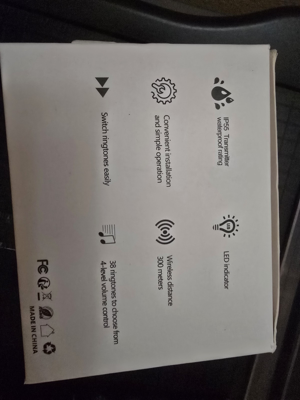 Wireless doorbell kit
