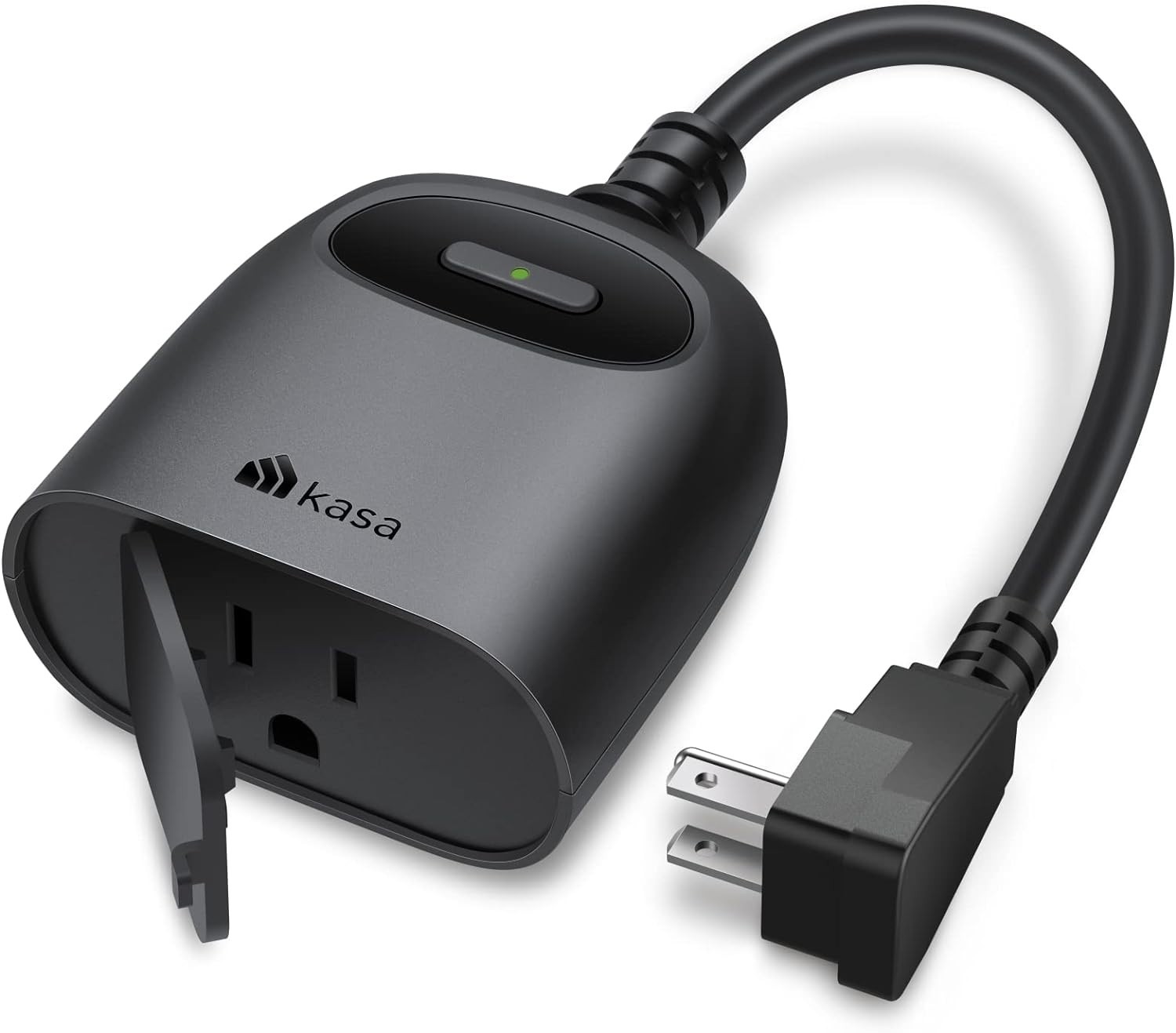 Max Load 15A Kasa Outdoor Smart Plug with 300ft Wi-Fi Range & Remote Control