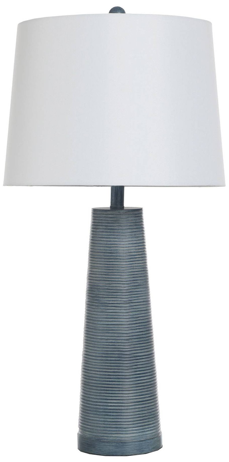 Stylecraft Conical 31 1/2" High Washed Blue Denim Table Lamp