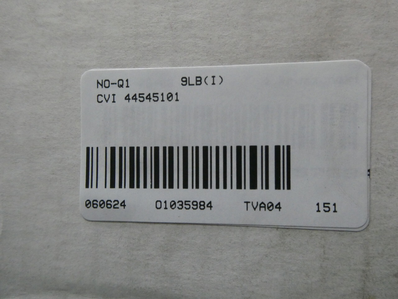 Cvi 44545101 Programmable Weight Indicator