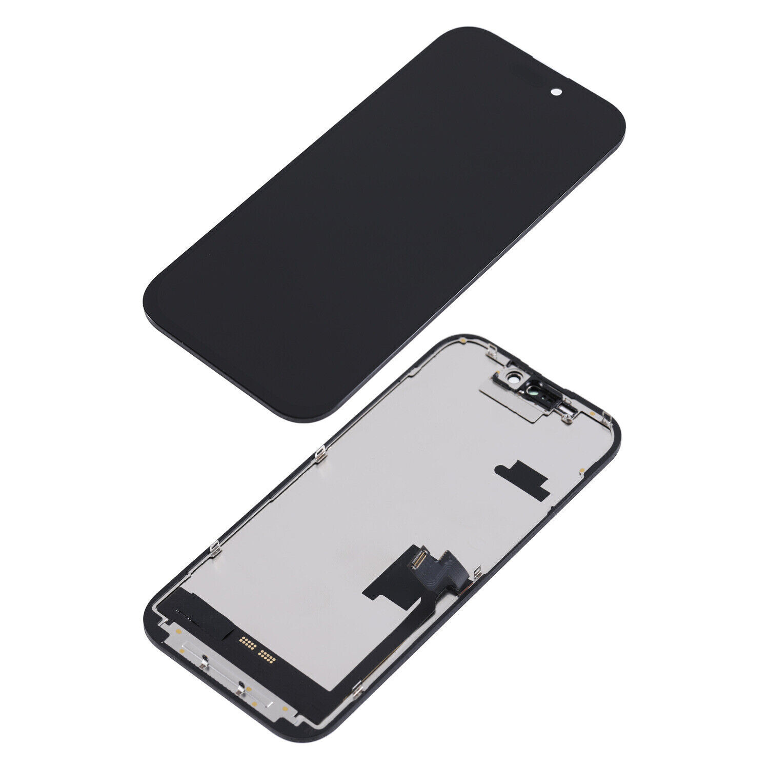 For iPhone 16 Pro Soft OLED Display LCD Touch Screen Digitizer Replacement Frame
