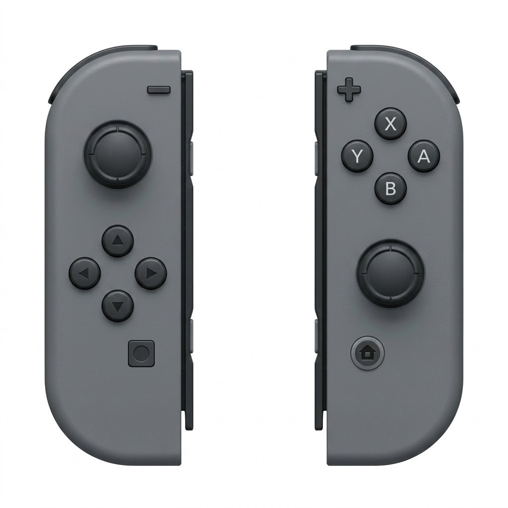 Wireless Joy Con Pair L+R Gray for Nintendo Switch Brand New Tested No Drift US