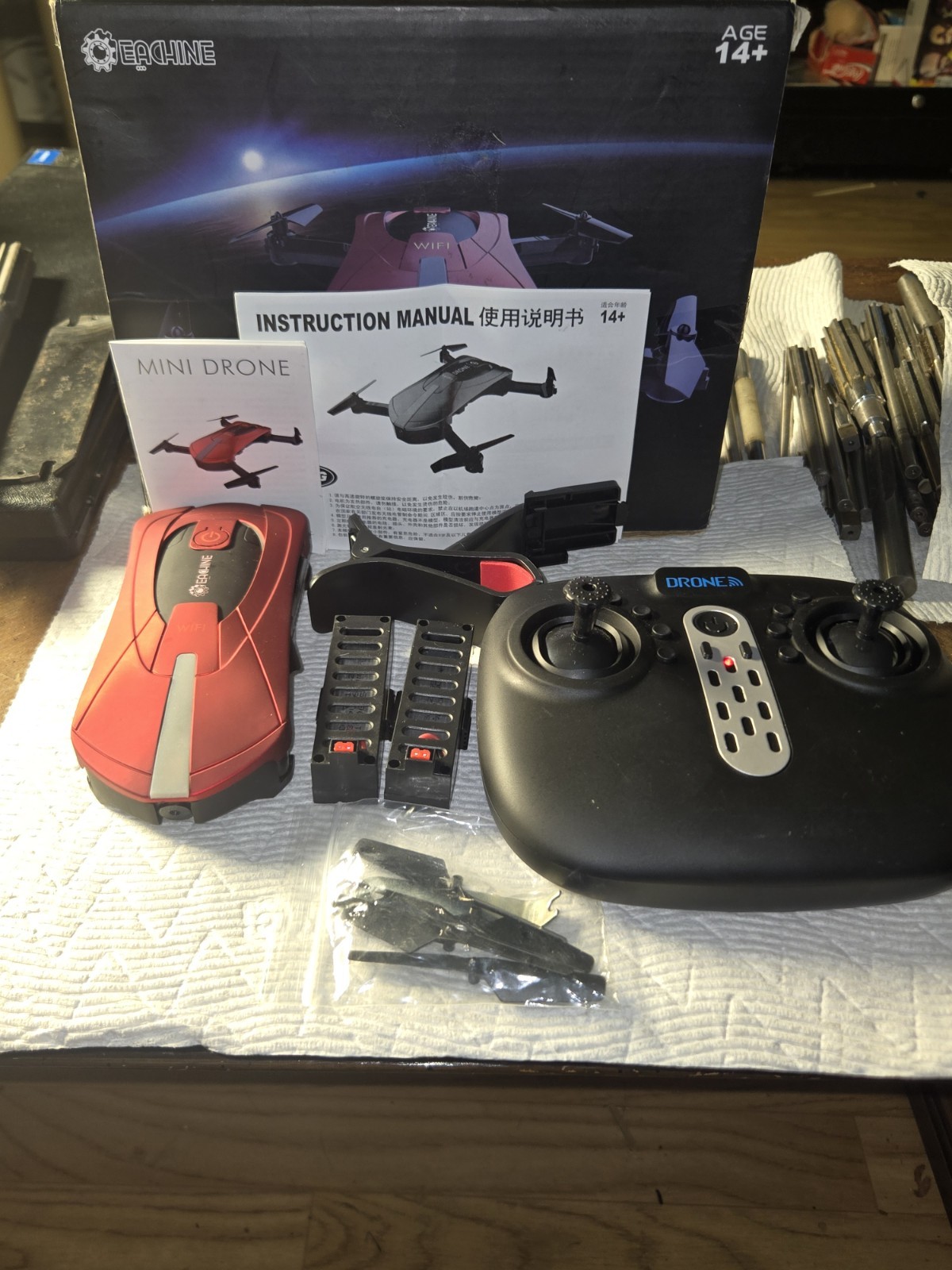 E52-TX Pocket Drone PRE-OWNED EXACTLY AS SHOWN