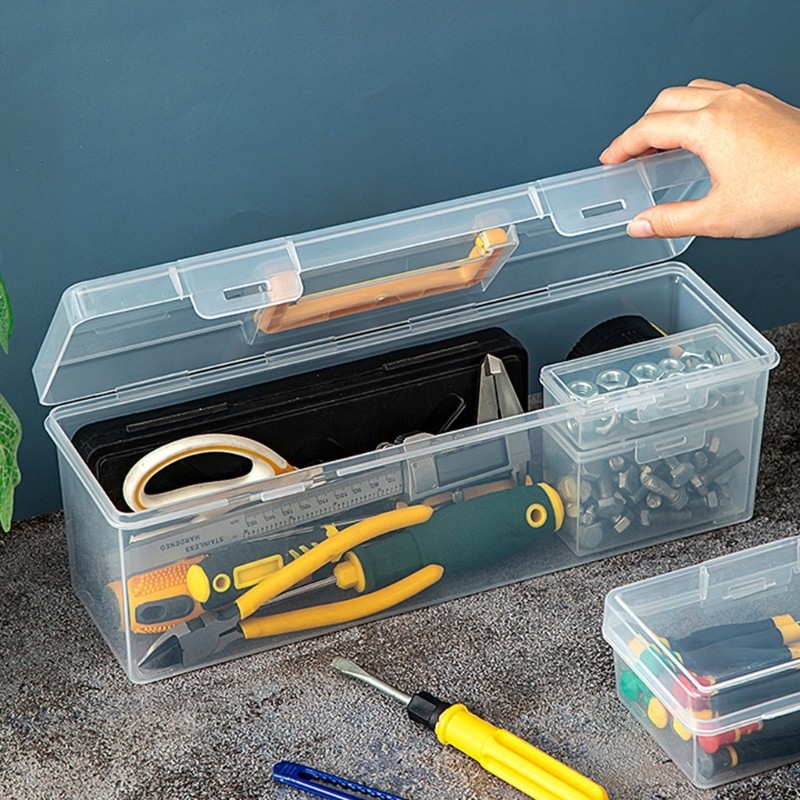 Waterproof Tool Containers With Safety Lock Mechanism And Space Saving Structure