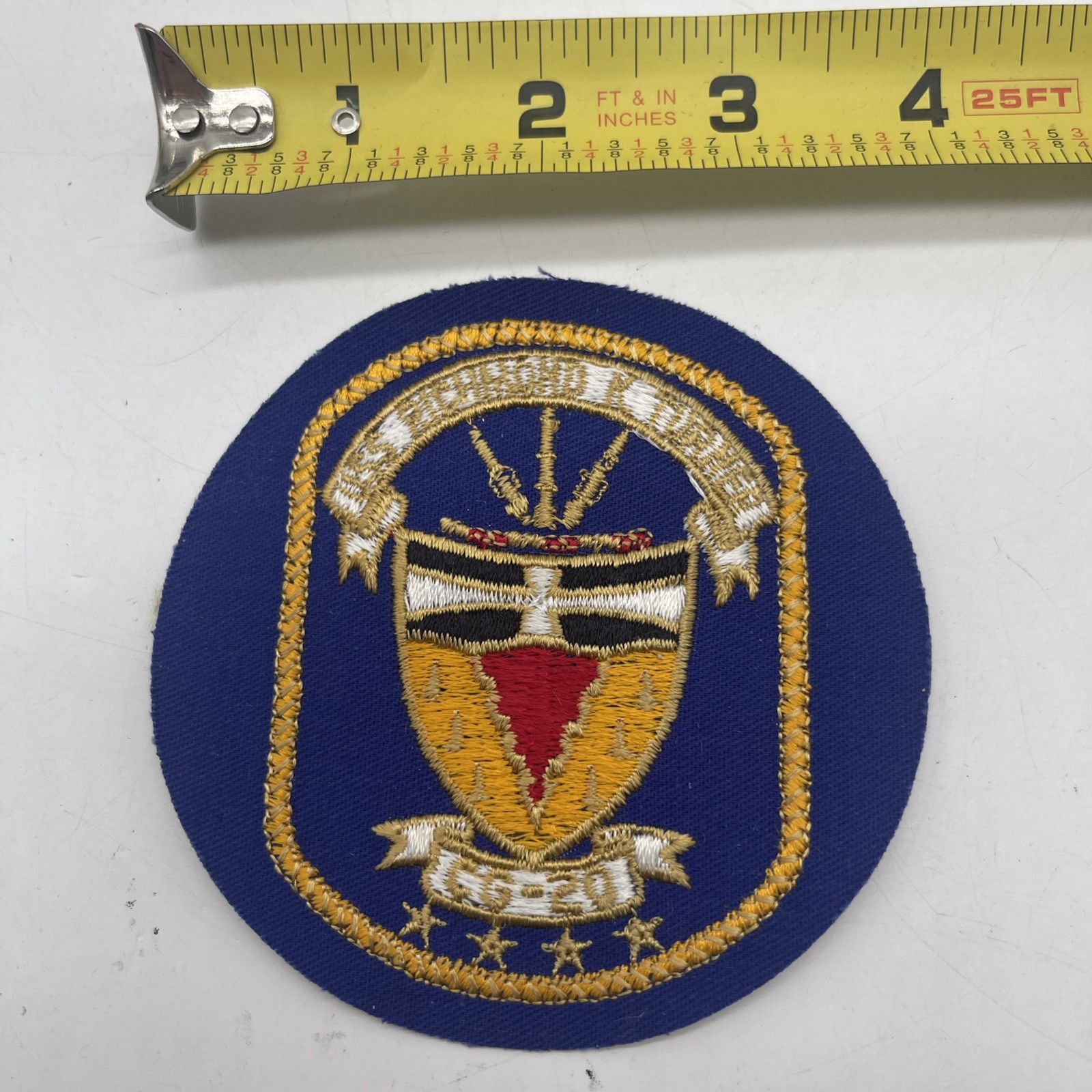 U.S. Military Navy USS Richmond K Turner CG-20 Patch cut 4” Circle Round