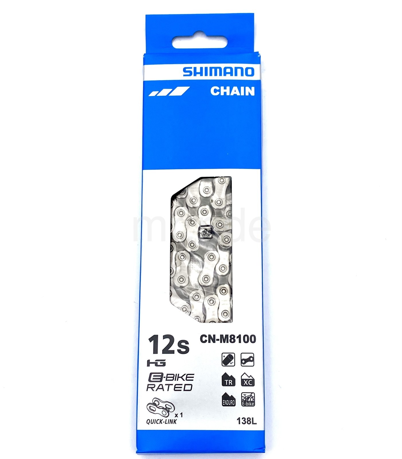 Shimano Deore XT CN-M8100 12 Speed 138 Links MTB Chain SIL-TEC W/ Quick link