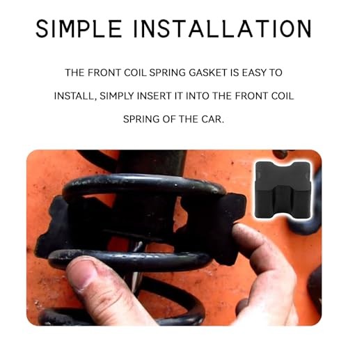4PCS Rubber Coil Spring Spacers, Heavy Duty Coil Over Suspension Lift Black