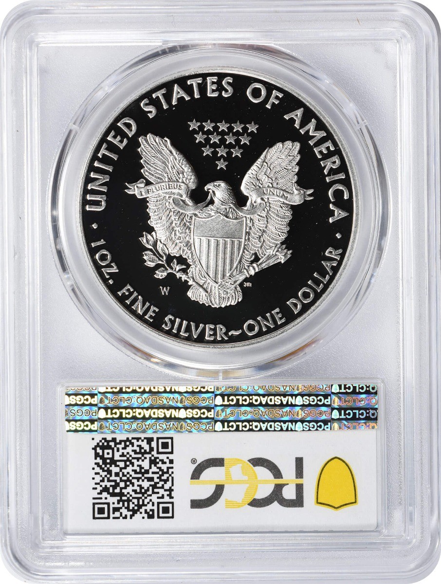 2012-W American Silver Eagle Dollar PR70DCAM PCGS Proof 70 Deep Cameo