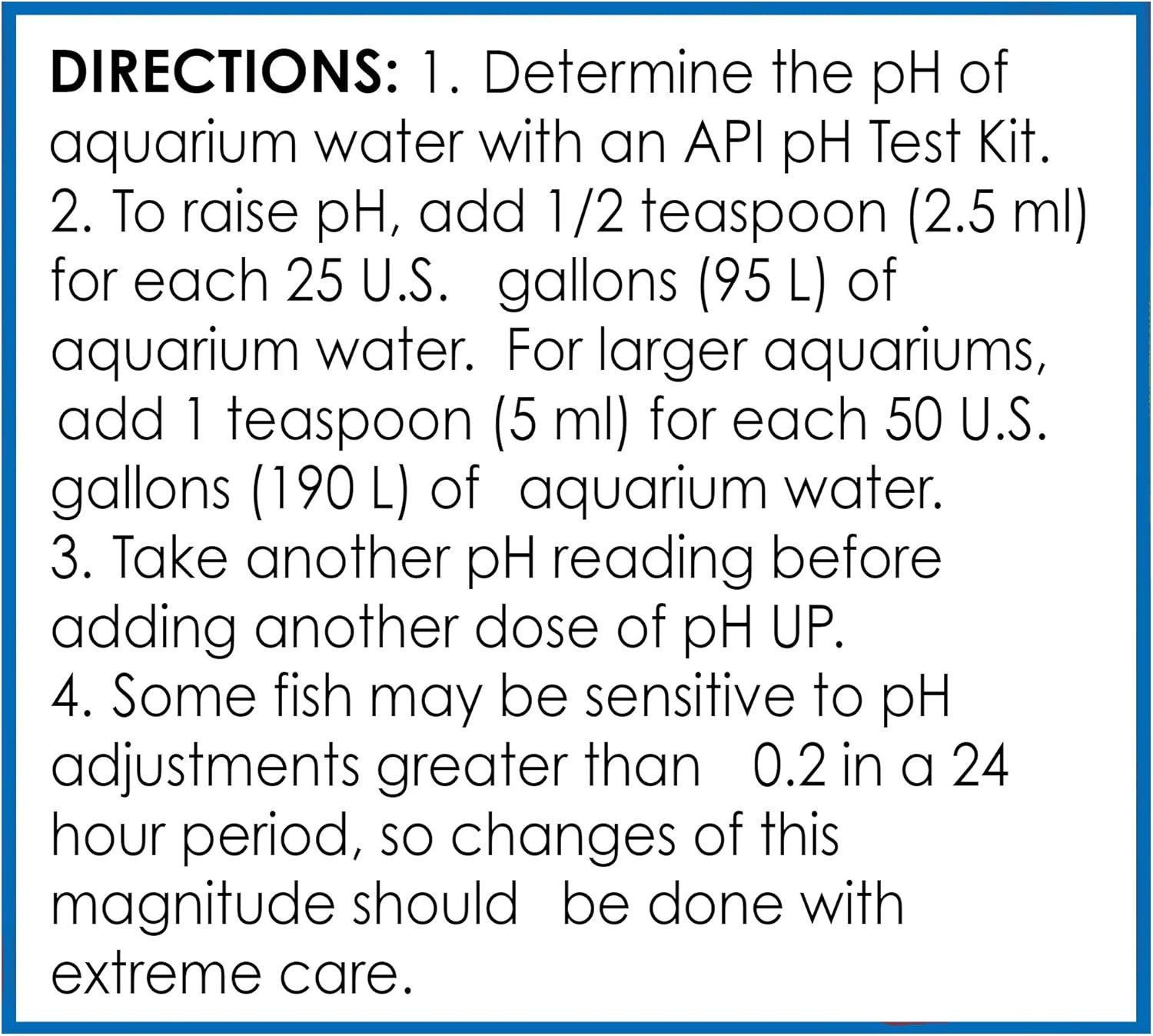API pH UP Freshwater Aquarium Water pH Raising Solution 16 Ounce Bottle
