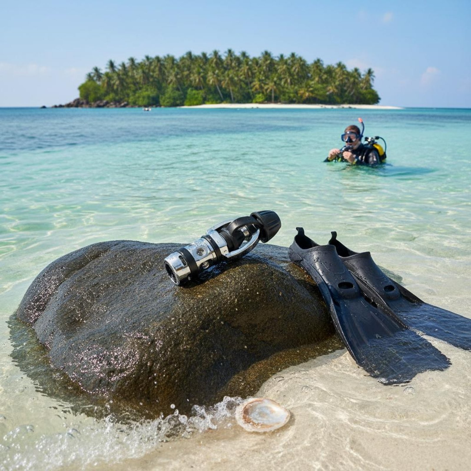 Diving Initial Stage Pressure Reducer Low Breathing Effort Dive Pressure