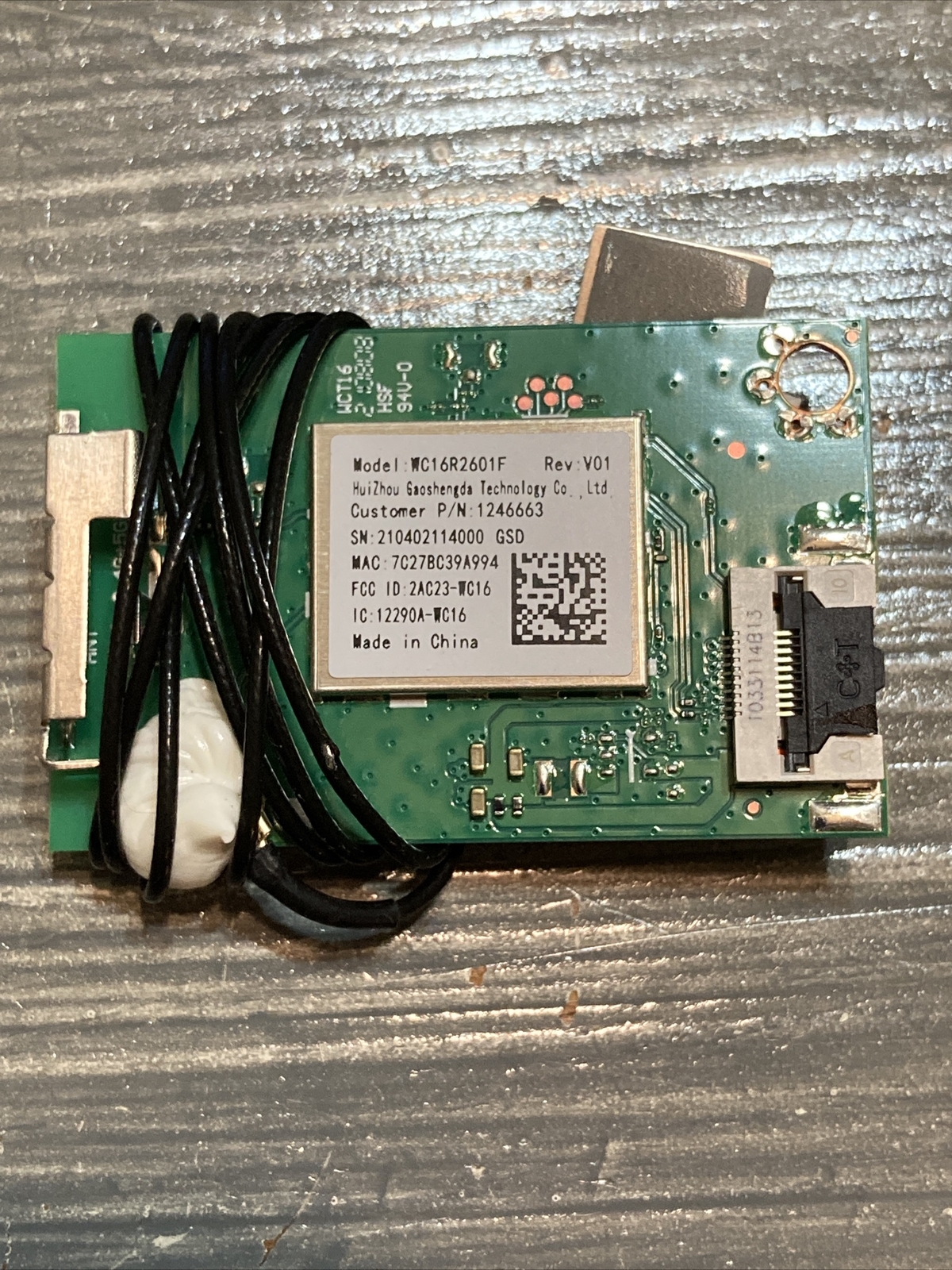 ONN 100012588 WIFI MODULE WC16R2601F
