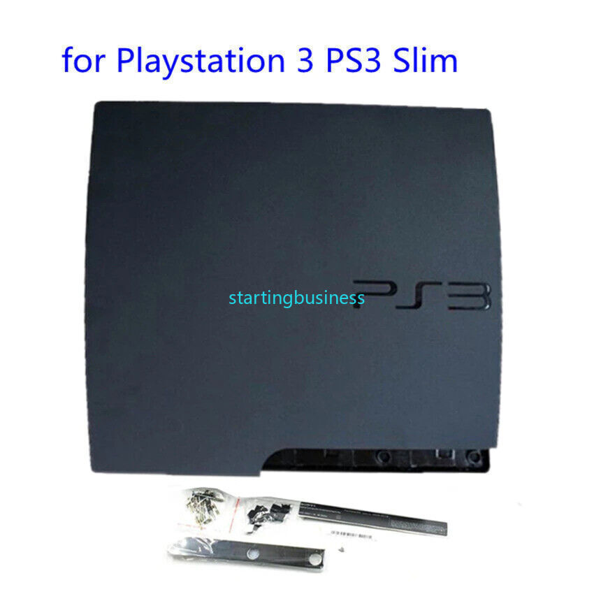 For PS3 Slim Console 2000 20XX 2500 - White Black Complete Housing Shell Case