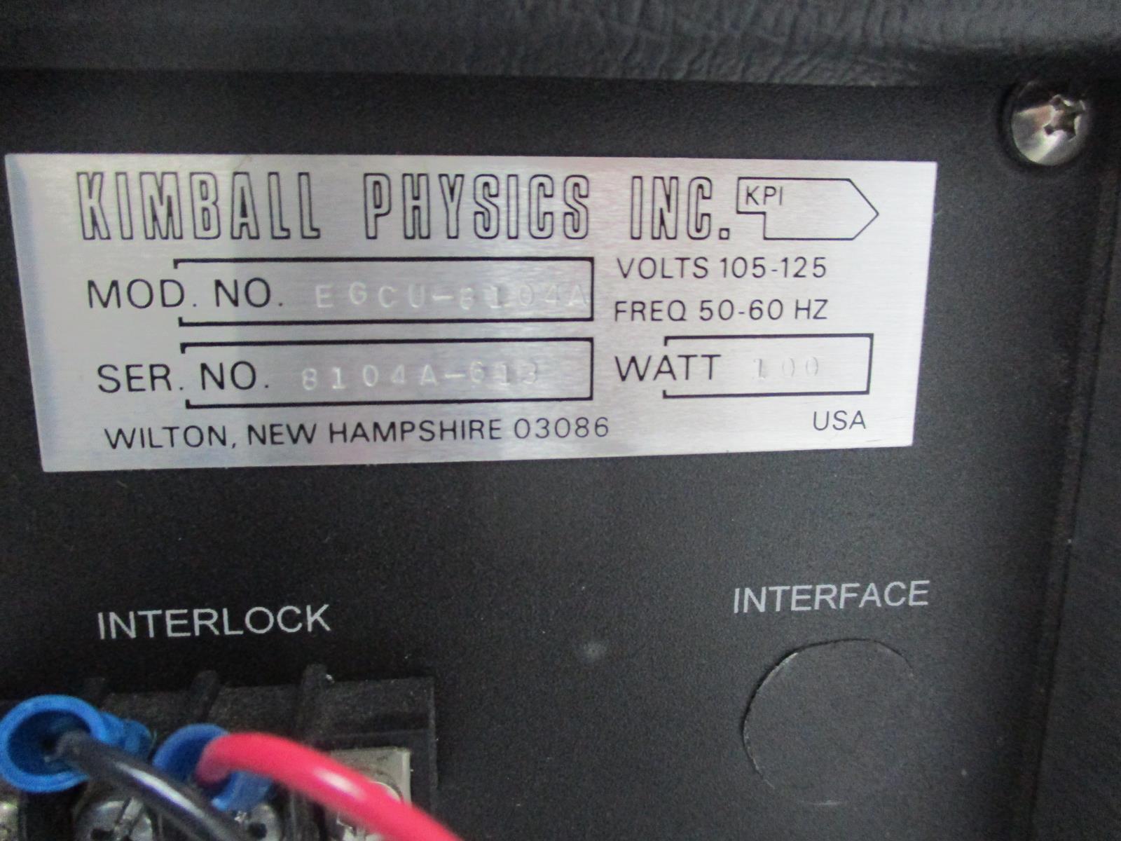 KIMBALL PHYSICS EGCU-8104A Electron Gun Control Unit