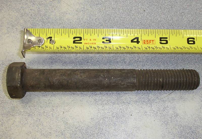 Grade 5 Hex Head Cap Screw  3/4-10   Bolt  6"