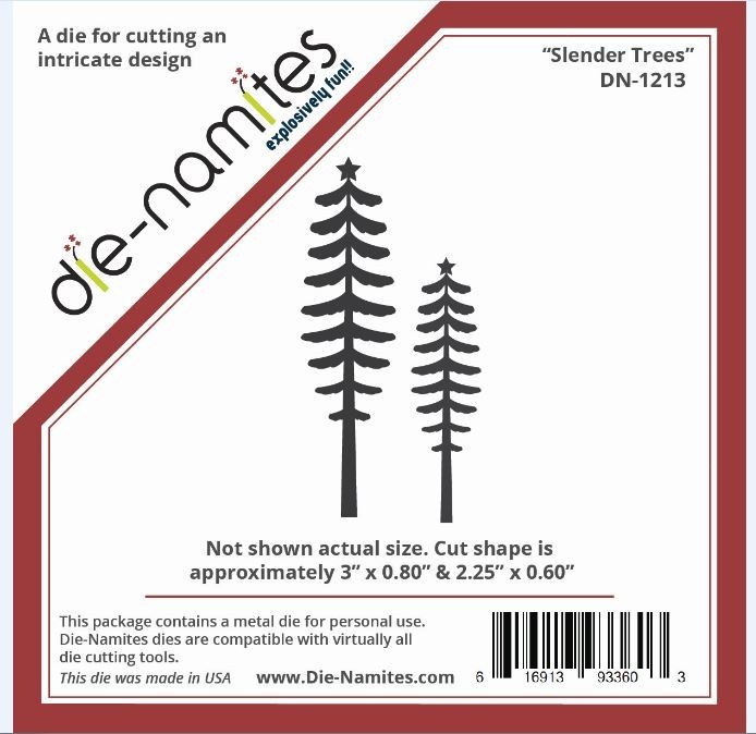 NEW - Die-Namites Die Intricate Design ~  Slender Trees - DN1213