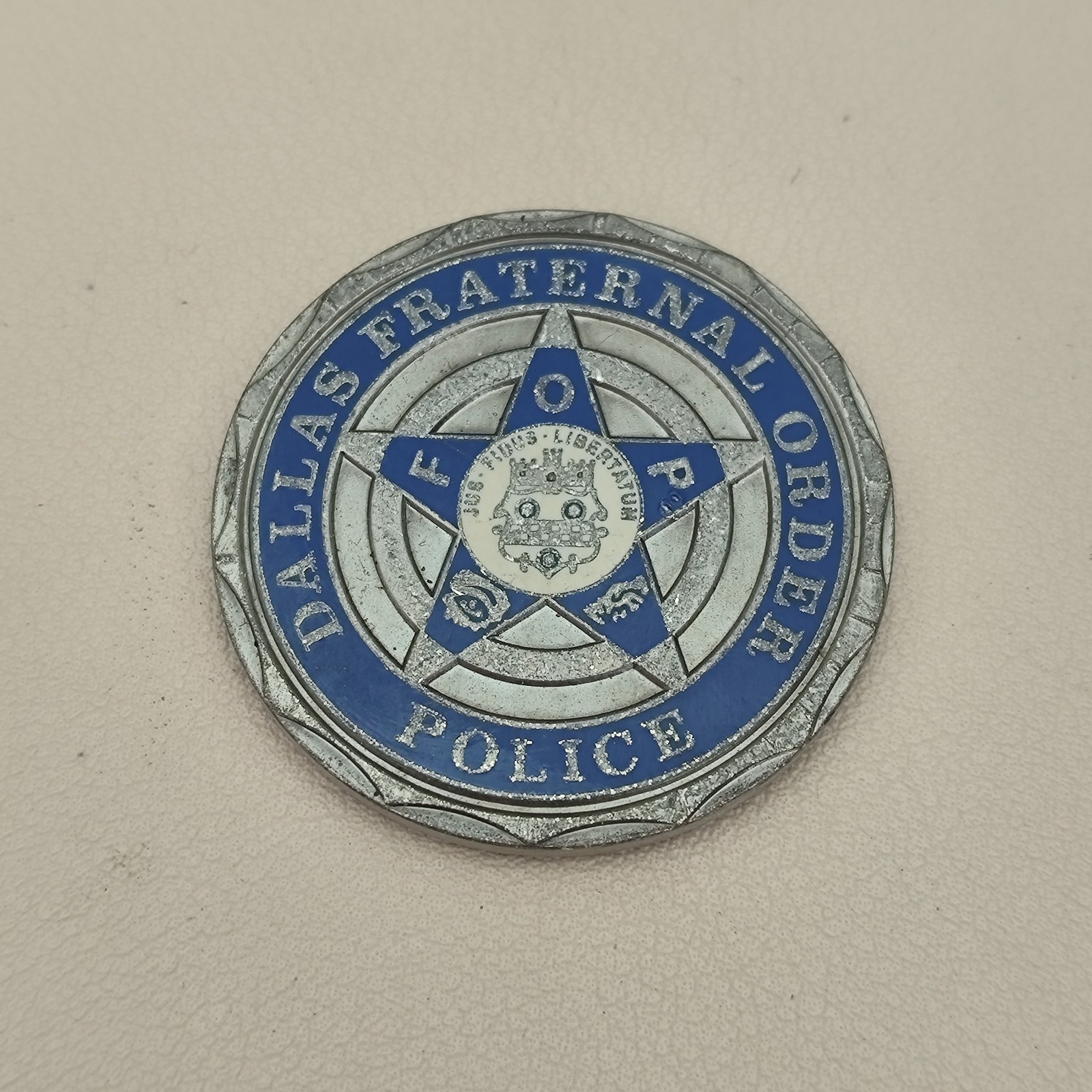 Dallas Fraternal Order Police Challenge Coin