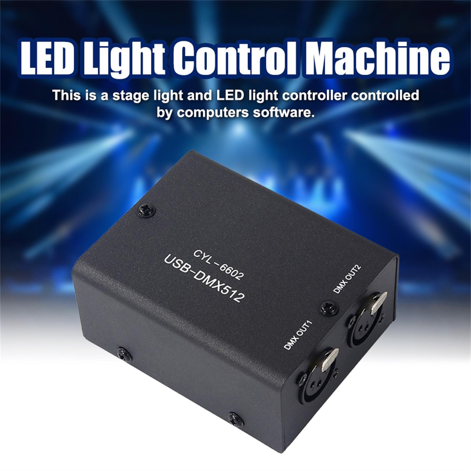 USB To DMX512 LED Light Controller Stage Lighting Decoder Module V1