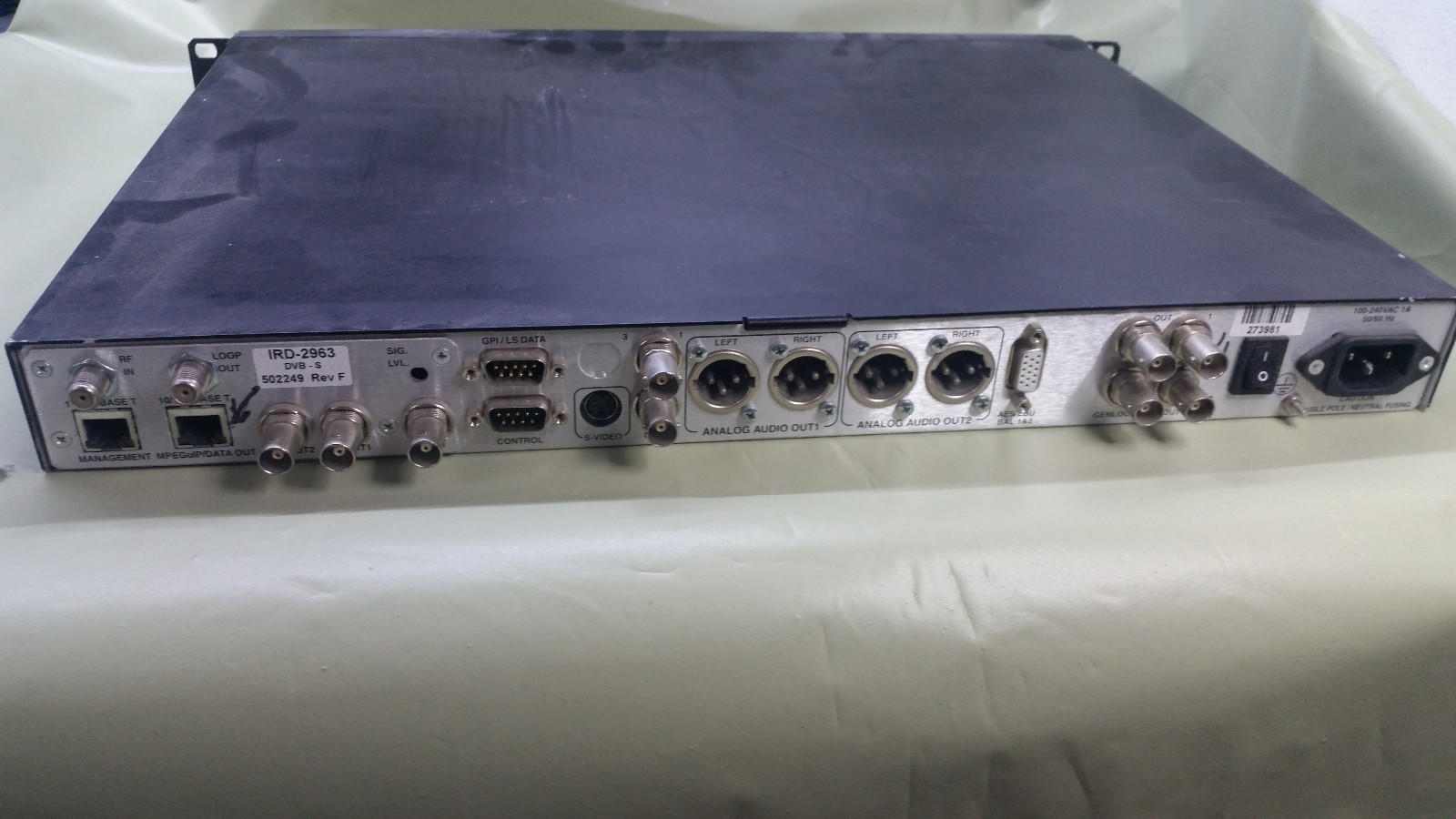 harmonic ird-2900 scopus professional receiver decoder dvb ird-2963 dvb-s