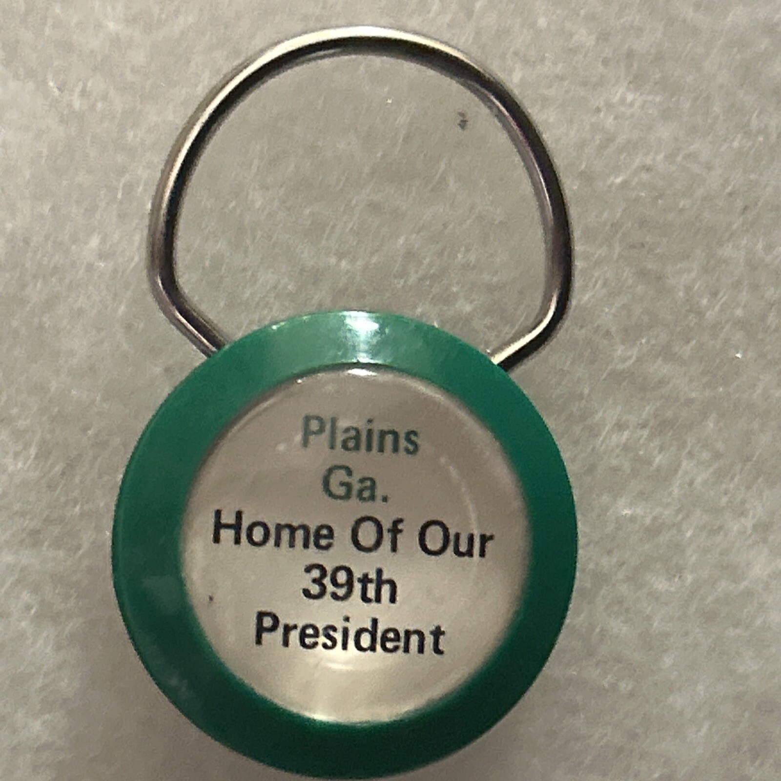 Jimmy Carter Plains Ha. Home Of Our 39th President 1 1/4” Key Chain