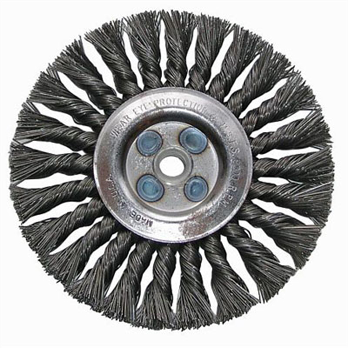 Shark Industries 4" Straight Knotted Wire Wheel