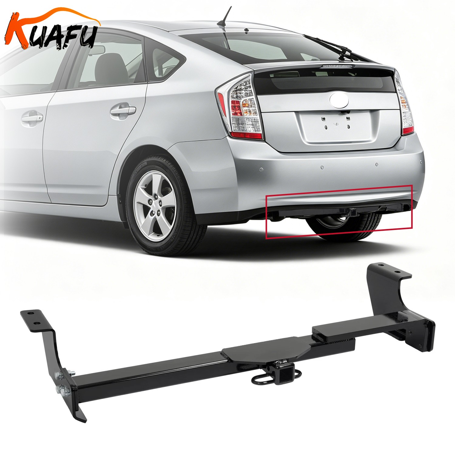 Class 1 Trailer Hitch 1.25" Receiver For Toyota Prius Base/Touring 04-09 Steel