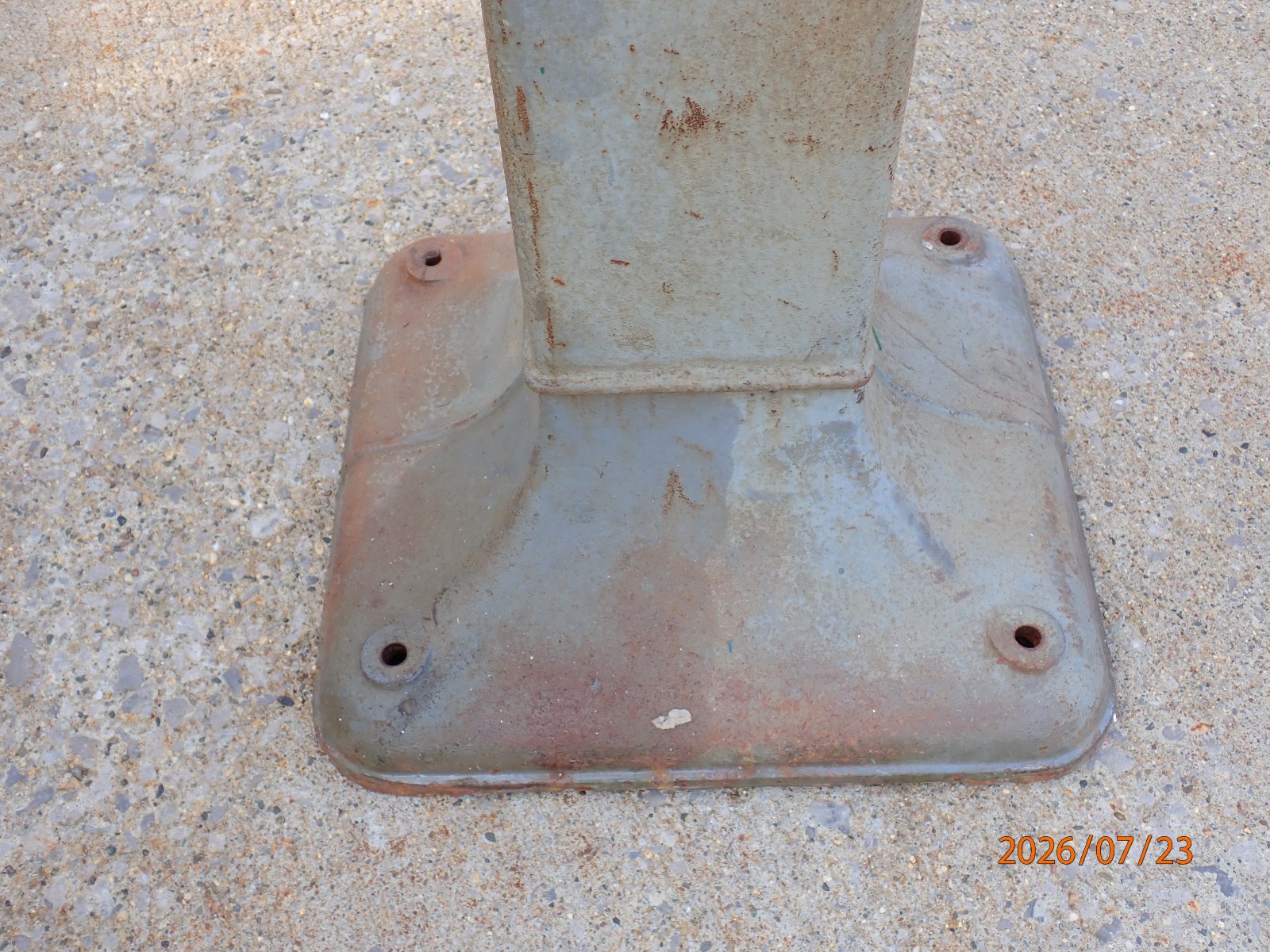 VINTAGE CAST IRON BALDOR GRINDER BUFFER PEDESTAL BASE STAND