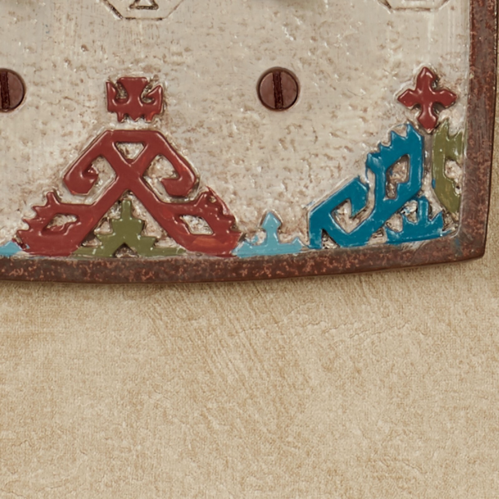 Bandera Southwest Double Switch Multi Warm Geometrics Handpainted