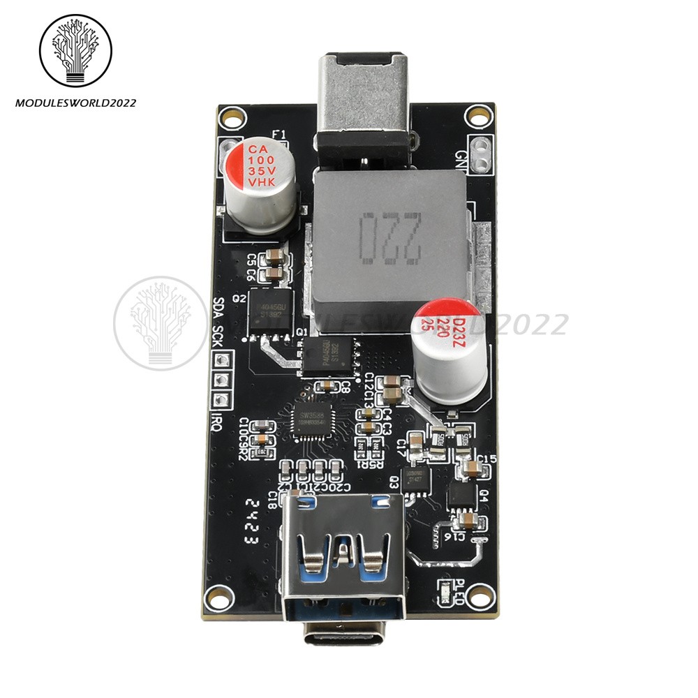 DC 6-30V 140W Multi Protocol Desktop Intelligent Fast Charging Module DIY Case