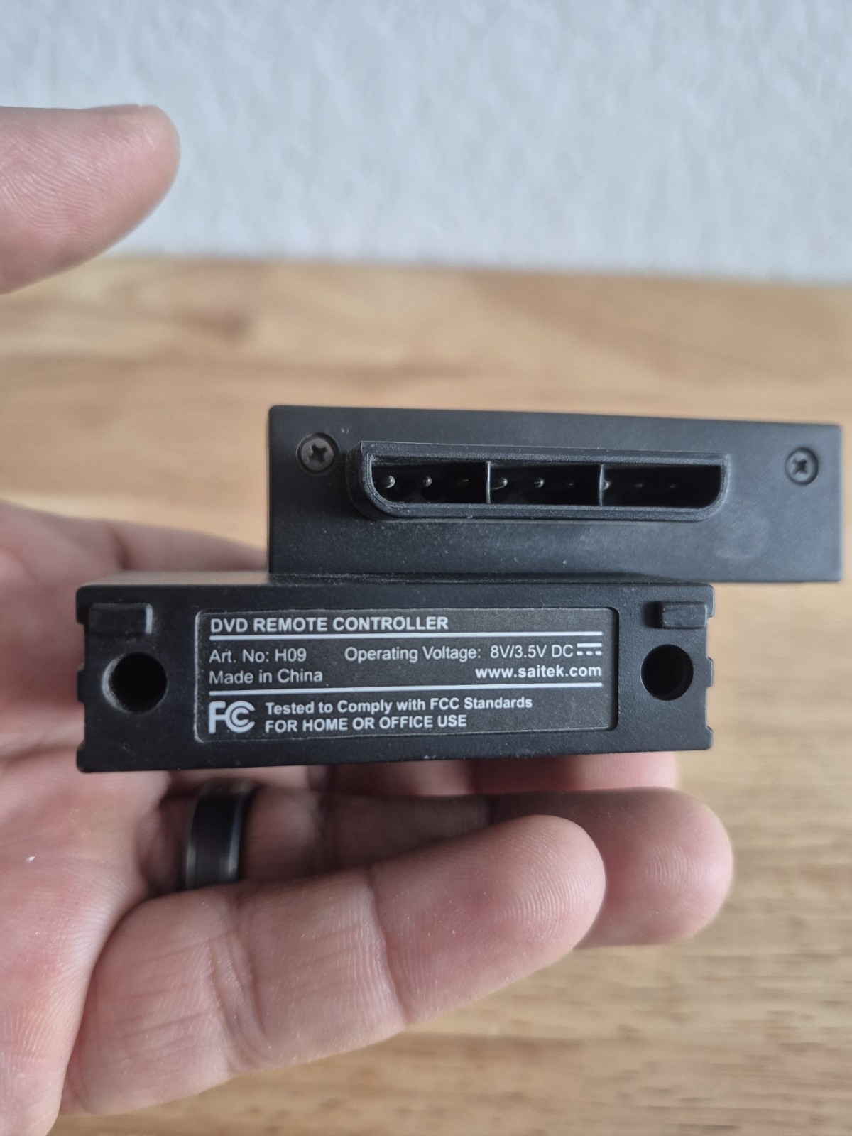 Saitek DVD Remote Controller Adapter for Playstation 2 PS2 Black
