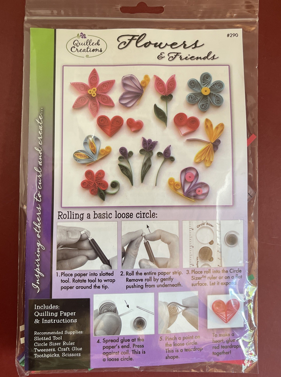 Quilling Creations The Art of Paper Filigree Flowers & Friends Kit  290  NEW