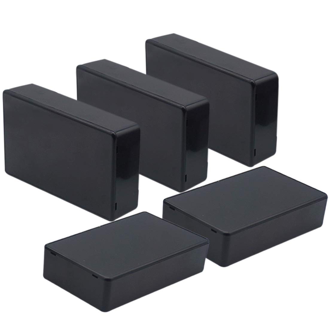 5 PCS Black ABS Plastic Electrical Power Junction Project Box 3.94x2.36x0.98"