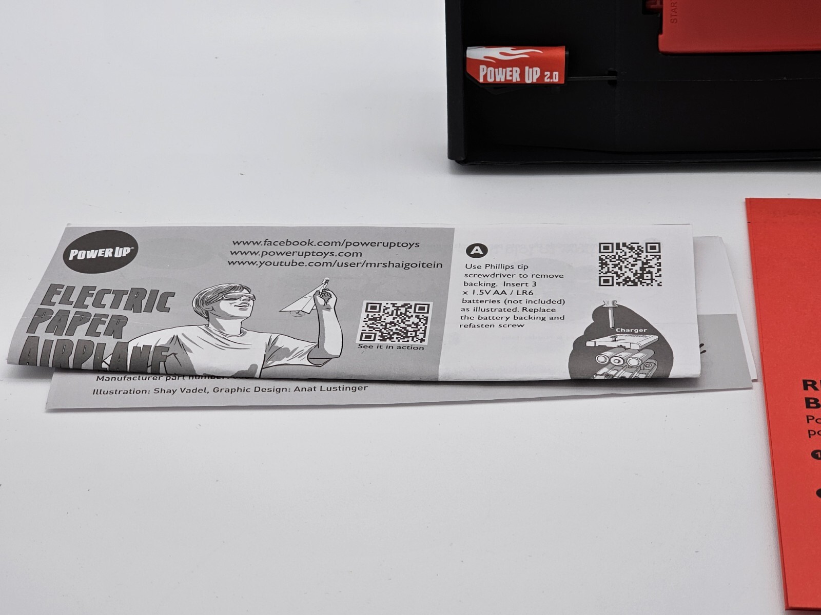 Power Up 2.0 Electric Paper Airplane Conversion Kit 8+ Fun Activity Open Box