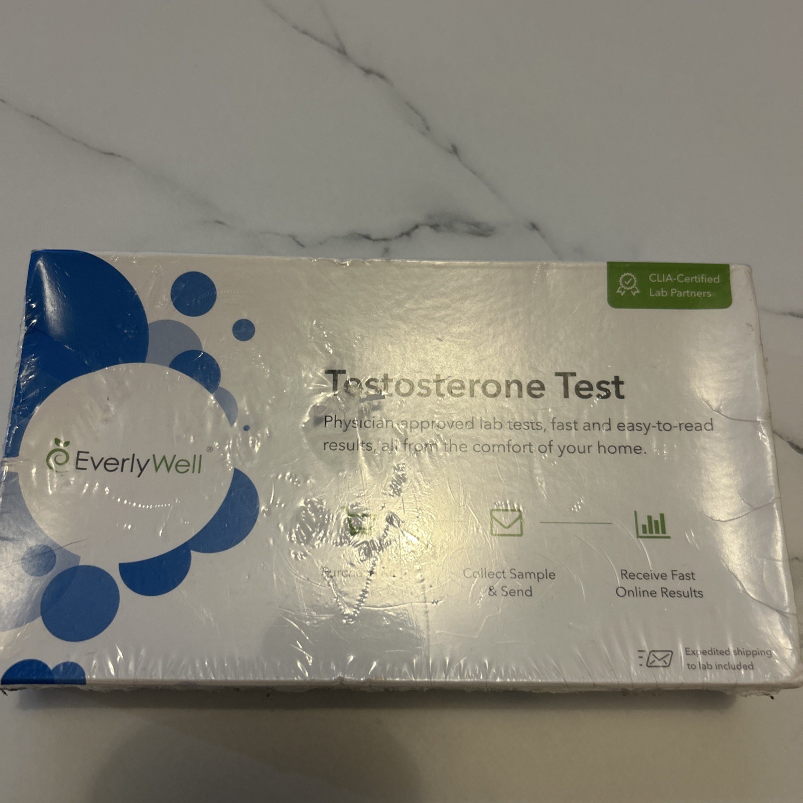 Everlywell Testosterone Home Test Kit T Level New Sealed!  Assumed expired