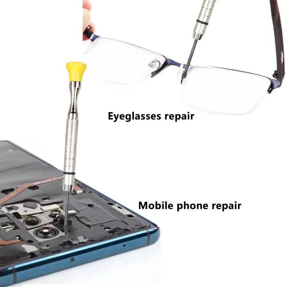 6Pcs Precision Screwdriver Set Micro Flathead Phillips Eyeglasses Watch Repair